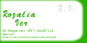rozalia ver business card